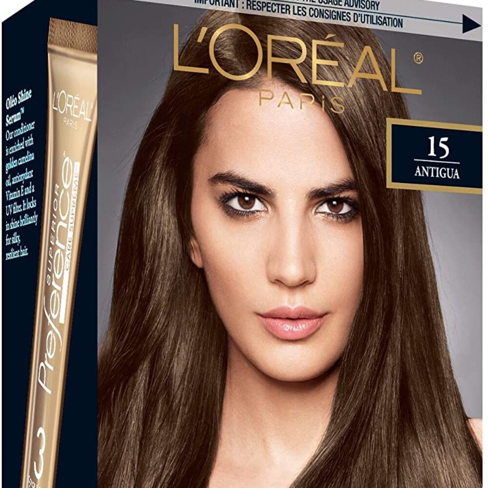 L'Oréal Paris Superior Preference Haircolour, 15 Medium Ash Brown (ANTIGUA)